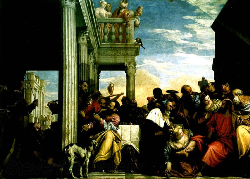 Paolo  Veronese feast in the house of simon